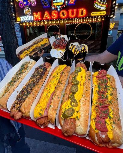 عکس هات داگ مسعود شعبه عظیمیه 