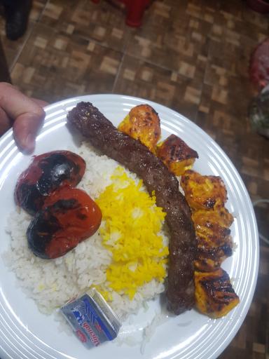 عکس پلو کبابی فطرتی