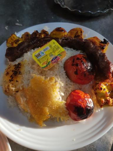 عکس پلو کبابی فطرتی