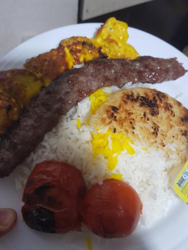 عکس پلو کبابی فطرتی