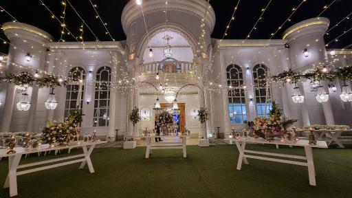 عکس باغ عمارت همای