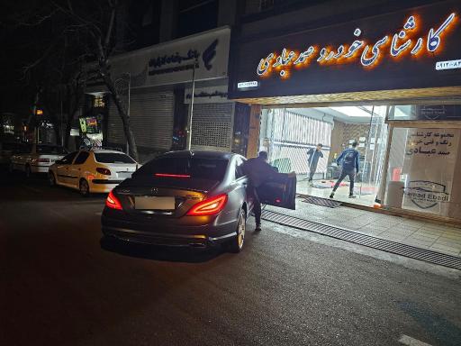 عکس کارشناسی فنی و تشخیص رنگ خودرو عبادی