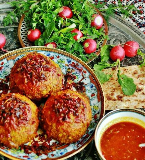 عکس آشکده و غذای سنتی خاتون