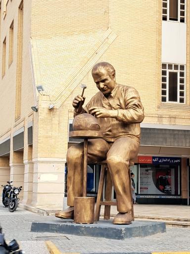 عکس مجسمه قلمکار