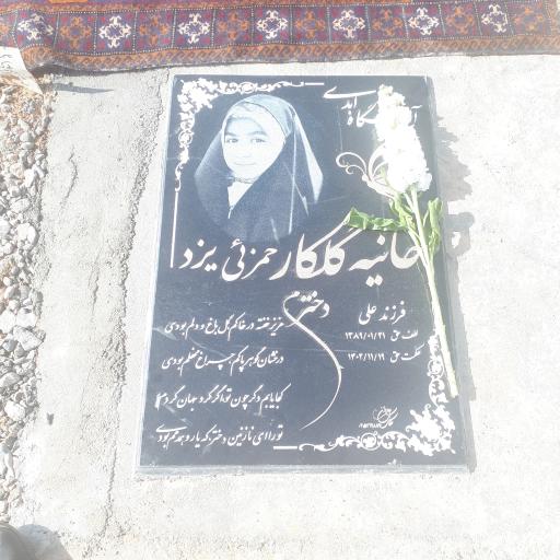 عکس مزار حانیه گل کار