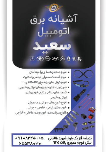 عکس آشیانه برق اتومبیل سعید