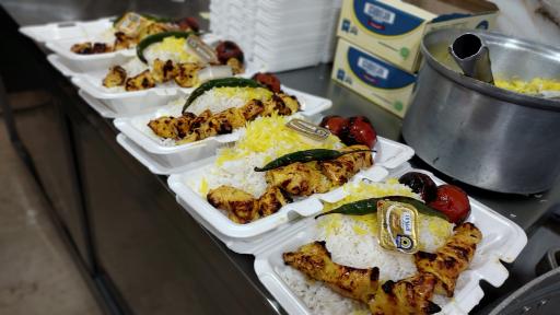 عکس تهیه غذا جوجه ترافیک