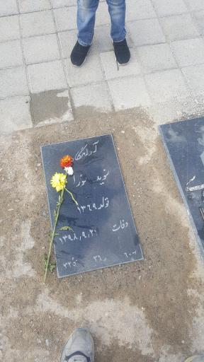 عکس مزار جوان ناکام نوید نورا 