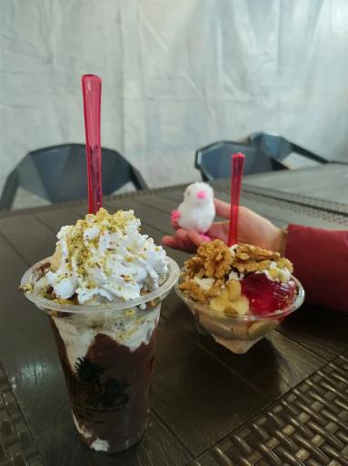 عکس آبمیوه بستنی لب کارون