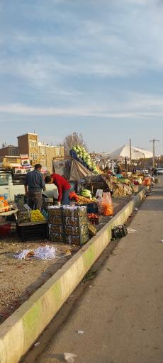 عکس بازار میوه دست فروشان