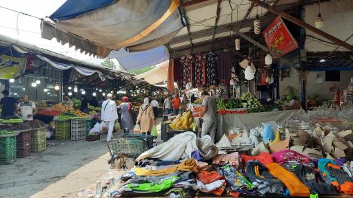 عکس بازار روز بزرگ چالوس