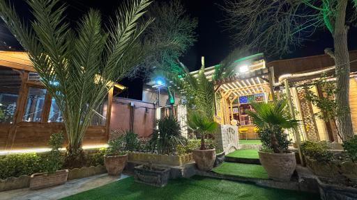 عکس باغ رستوران سنتی خانه غذا