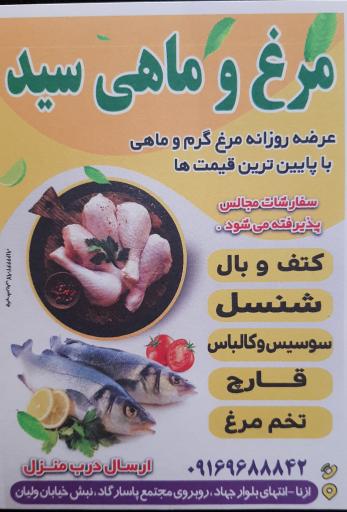 عکس مرغ و ماهی سید