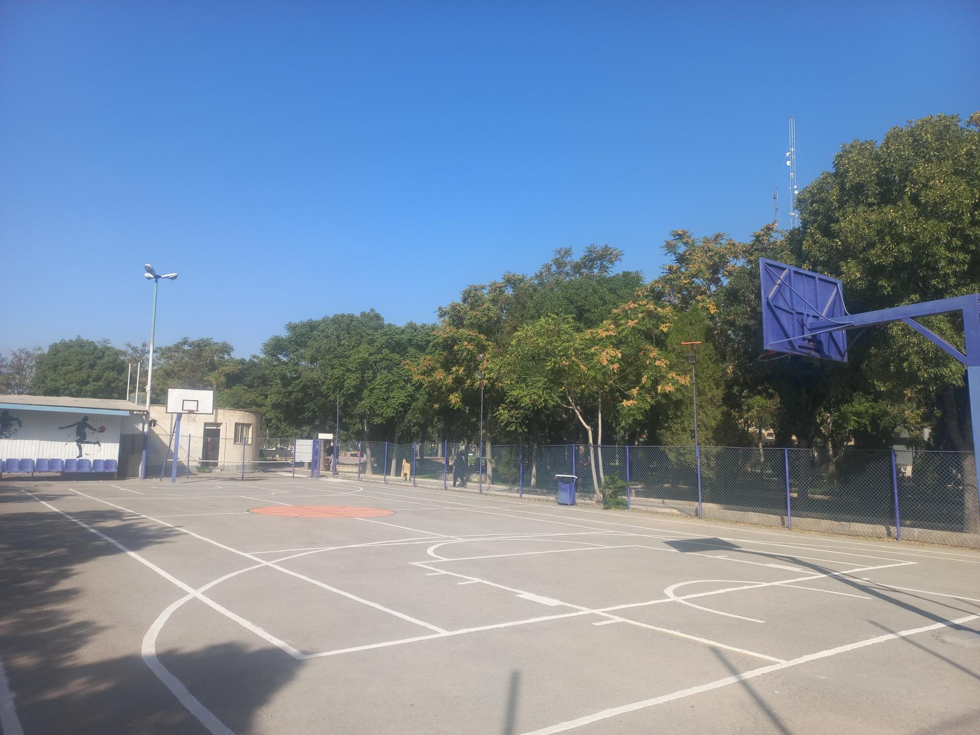 عکس زمین بسکتبال پارک غدیر