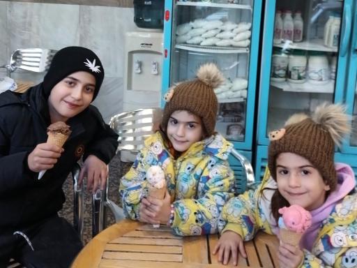 عکس بستنی شاد