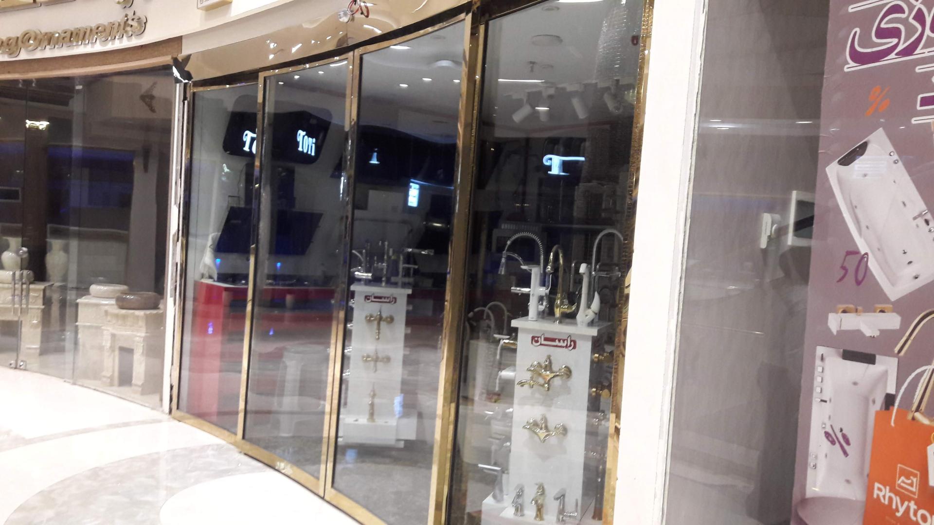 عکس ایمن درب اتوماتیک شیشه ای و کرکره برقی