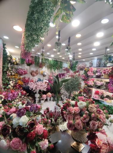 عکس گل مصنوعی ابریشم ( راستگو )