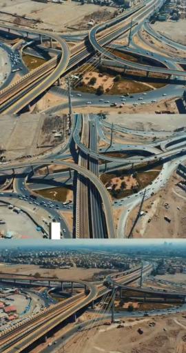 عکس تقاطع غیرهمسطح آزادگان