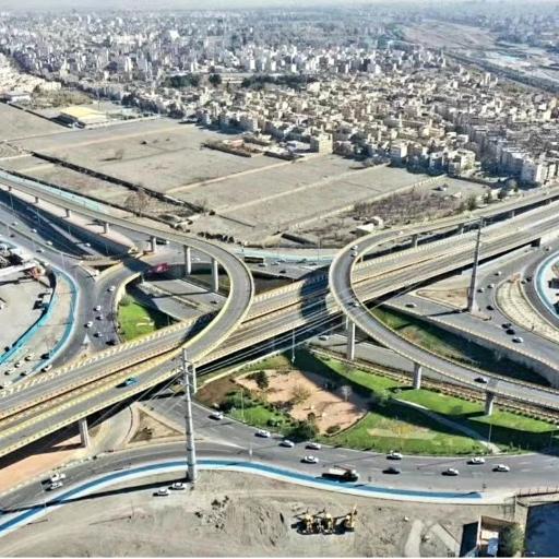 عکس تقاطع غیرهمسطح آزادگان