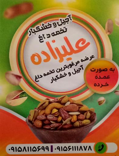 عکس آجیل و تخمه داغ علیزاده