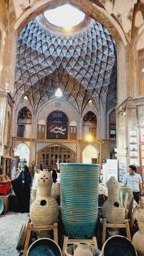 عکس بازار بزرگ کاشان