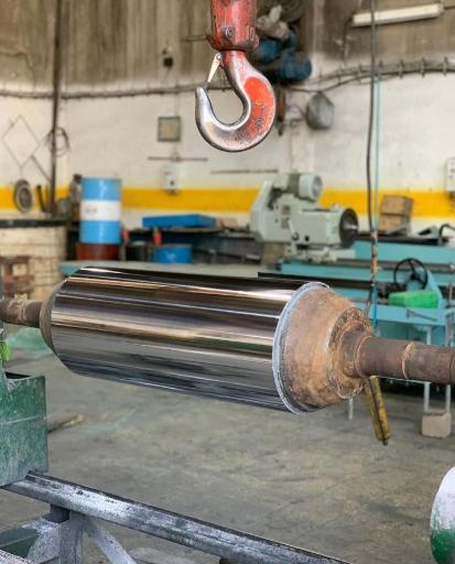 عکس آبکاری کروم سخت و سنگ محور فیدار