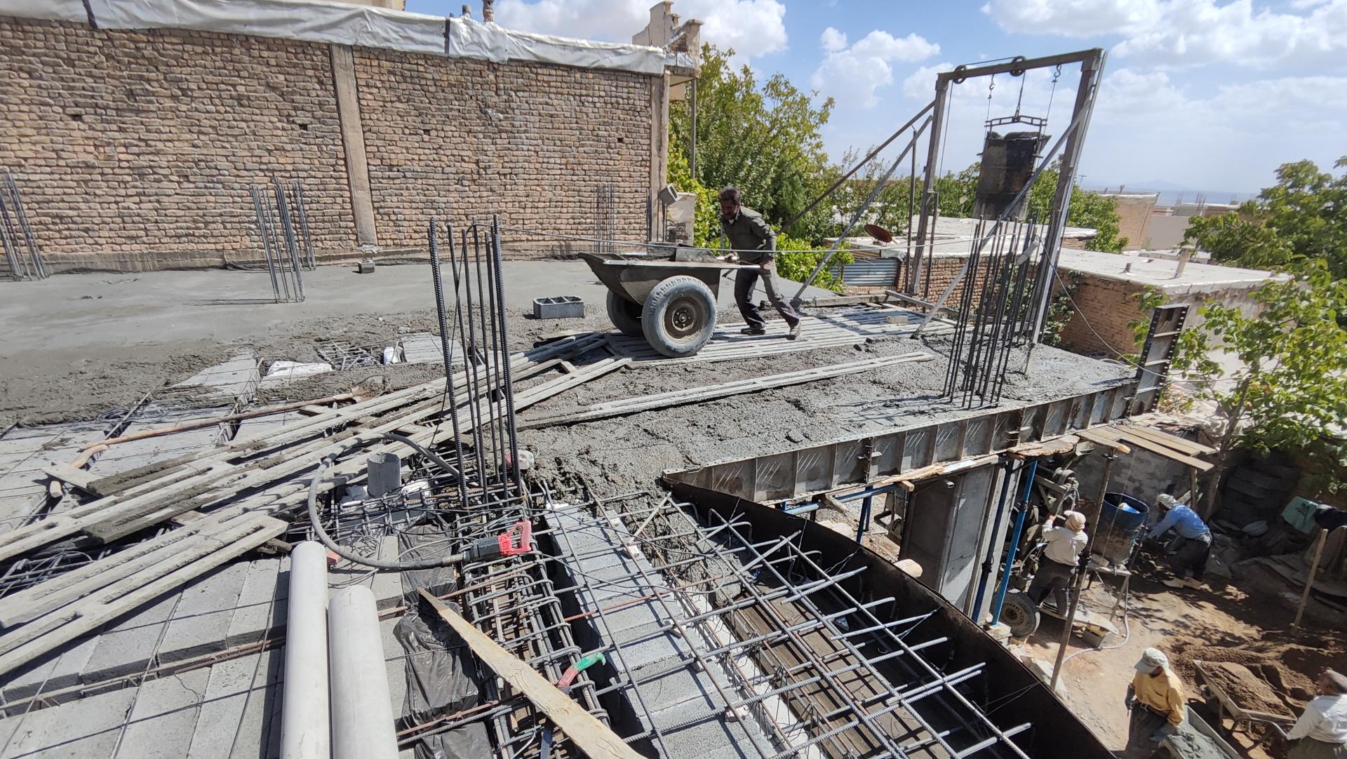 عکس کارگاه تیرچه و بلوک سمیرم ابراهیم آقایی