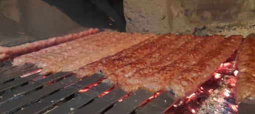 عکس نان داغ کباب داغ