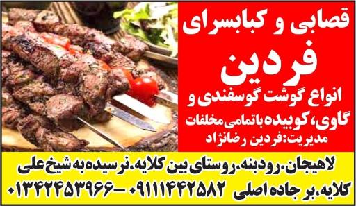 عکس قصابی و کبابسرا فردین
