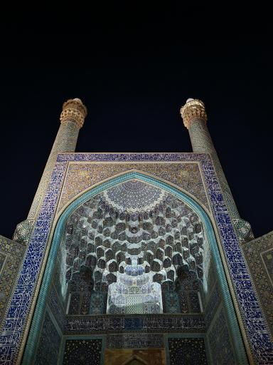 عکس درب تاریخی مسجد جامع عباسی