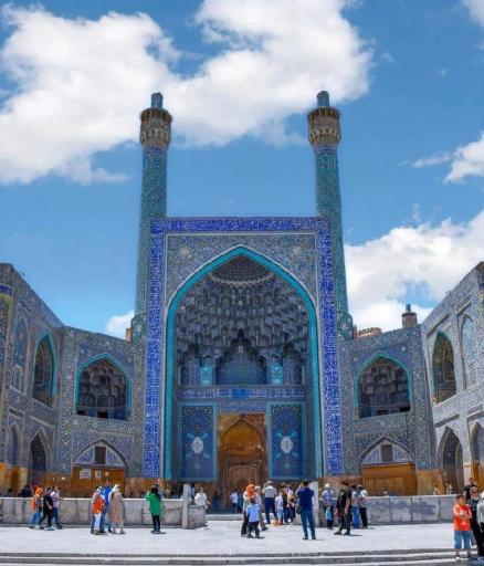 عکس درب تاریخی مسجد جامع عباسی