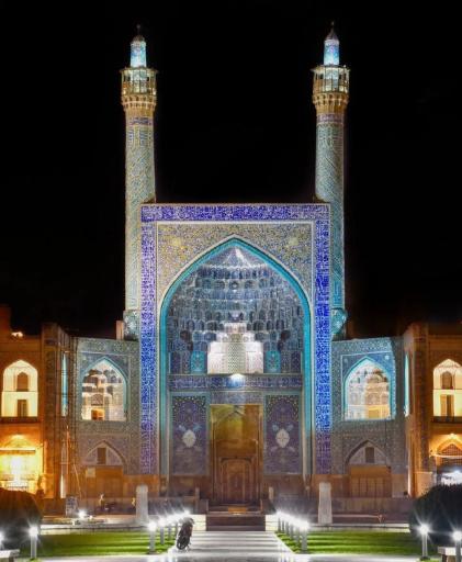 عکس درب تاریخی مسجد جامع عباسی