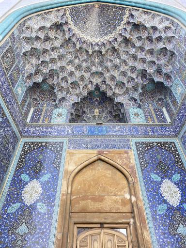 عکس درب تاریخی مسجد جامع عباسی