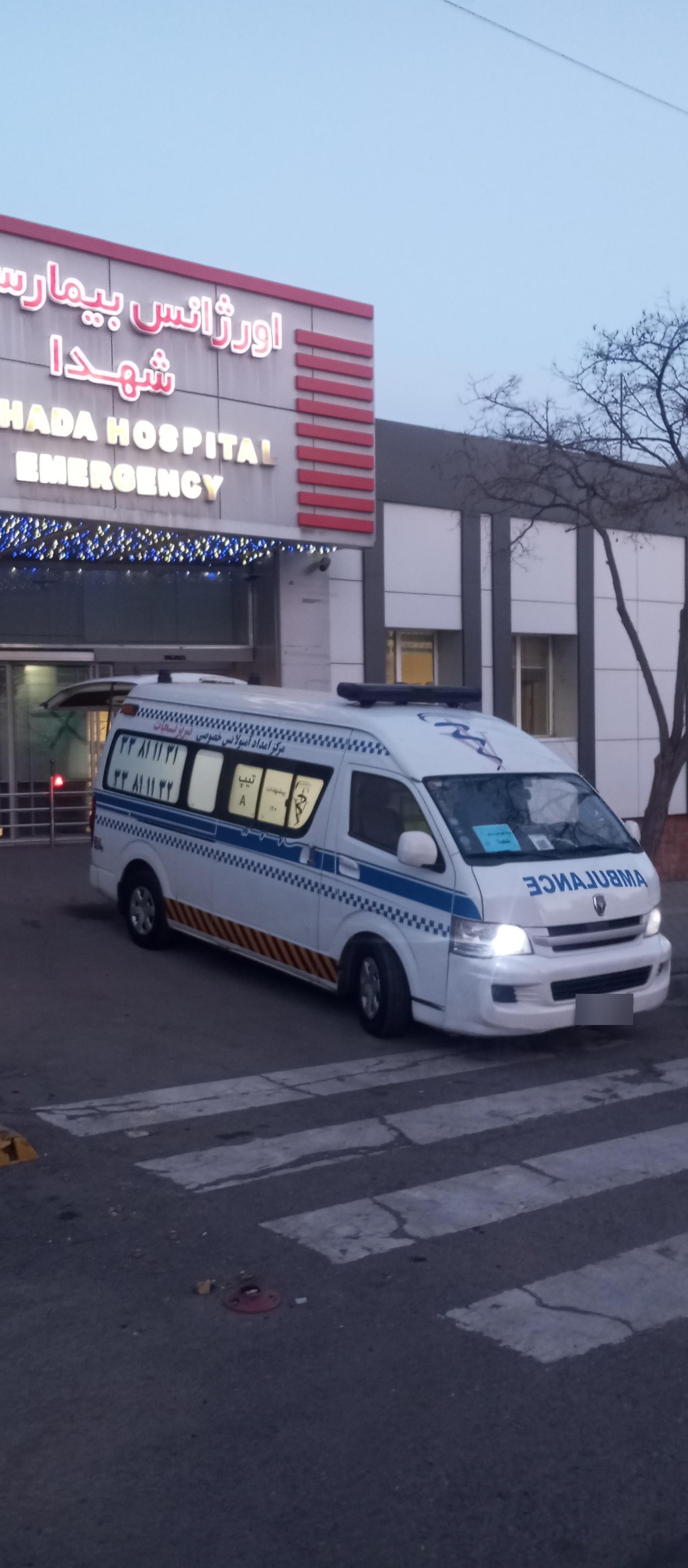 عکس آمبولانس خصوصی تبریز نجات