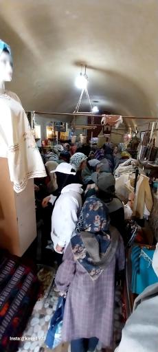 عکس کارگاه کرباس بافی