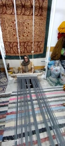 عکس کارگاه کرباس بافی