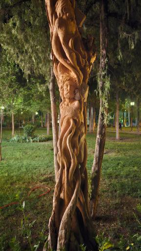 عکس تندیس چوبی خیام