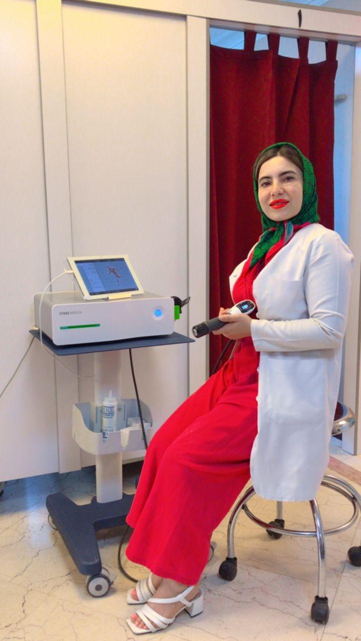 عکس فیزیوتراپی فاطمه تاجیک