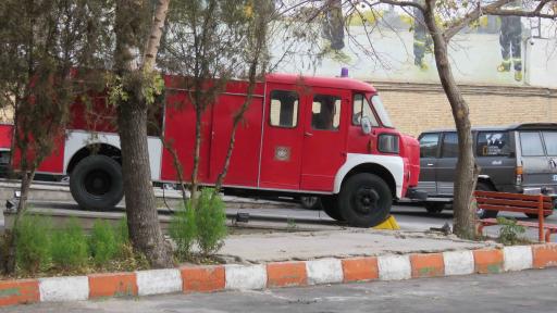 عکس آتش‌نشانی مرکز تبریز