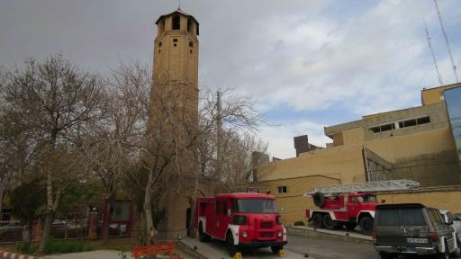 عکس آتش‌نشانی مرکز تبریز