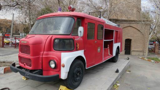 عکس آتش‌نشانی مرکز تبریز