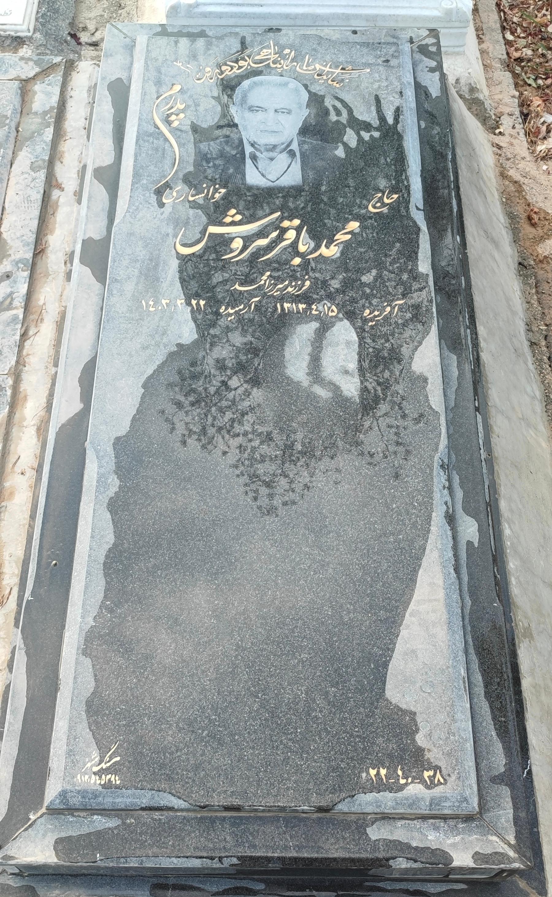 عکس مزار محمدباقر سروش