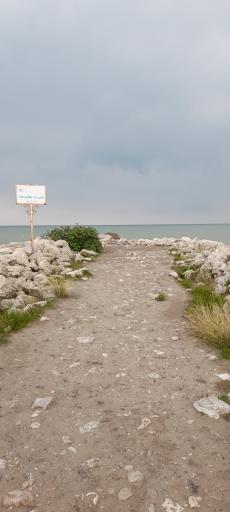 عکس اسکله سنگی ساحل نور