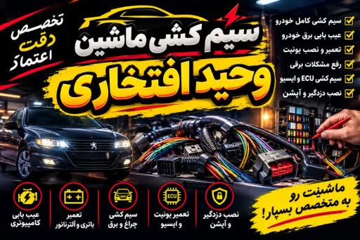 عکس سیم کشی خودروی وحید 