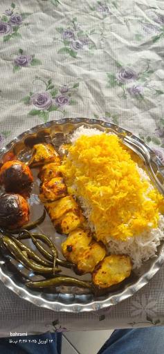 عکس تهیه غذا باران