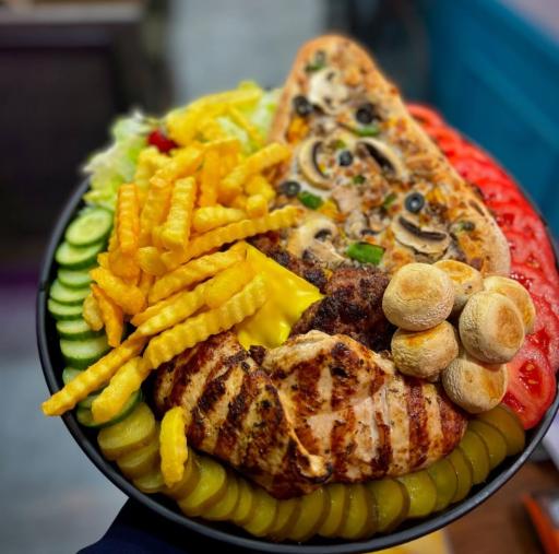 عکس برگر ذغالی