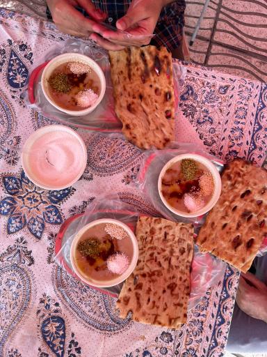 عکس آش و حلیم پسر عمو حسین