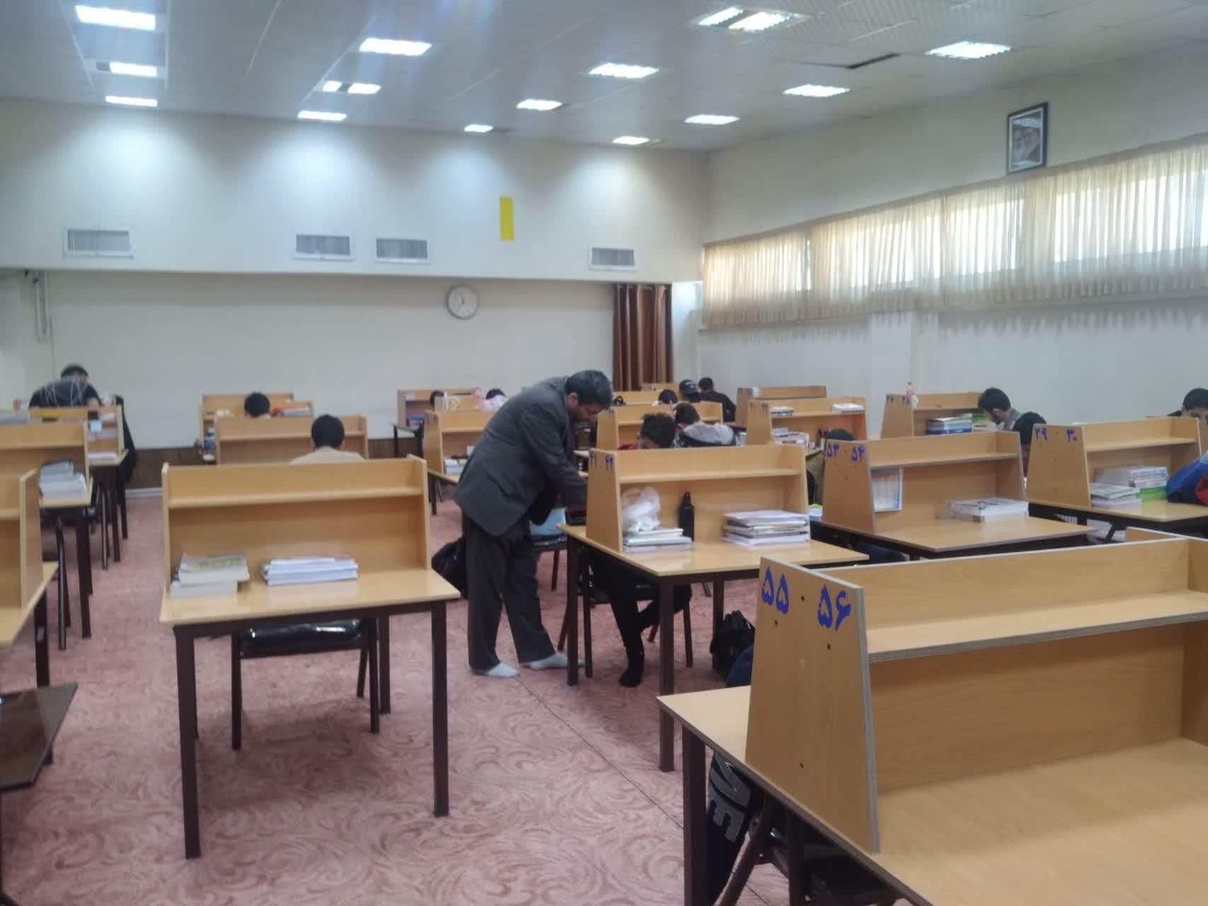 عکس سالن مطالعه دبیرستان دوره دوم امام حسین(ع) واحد ۱
