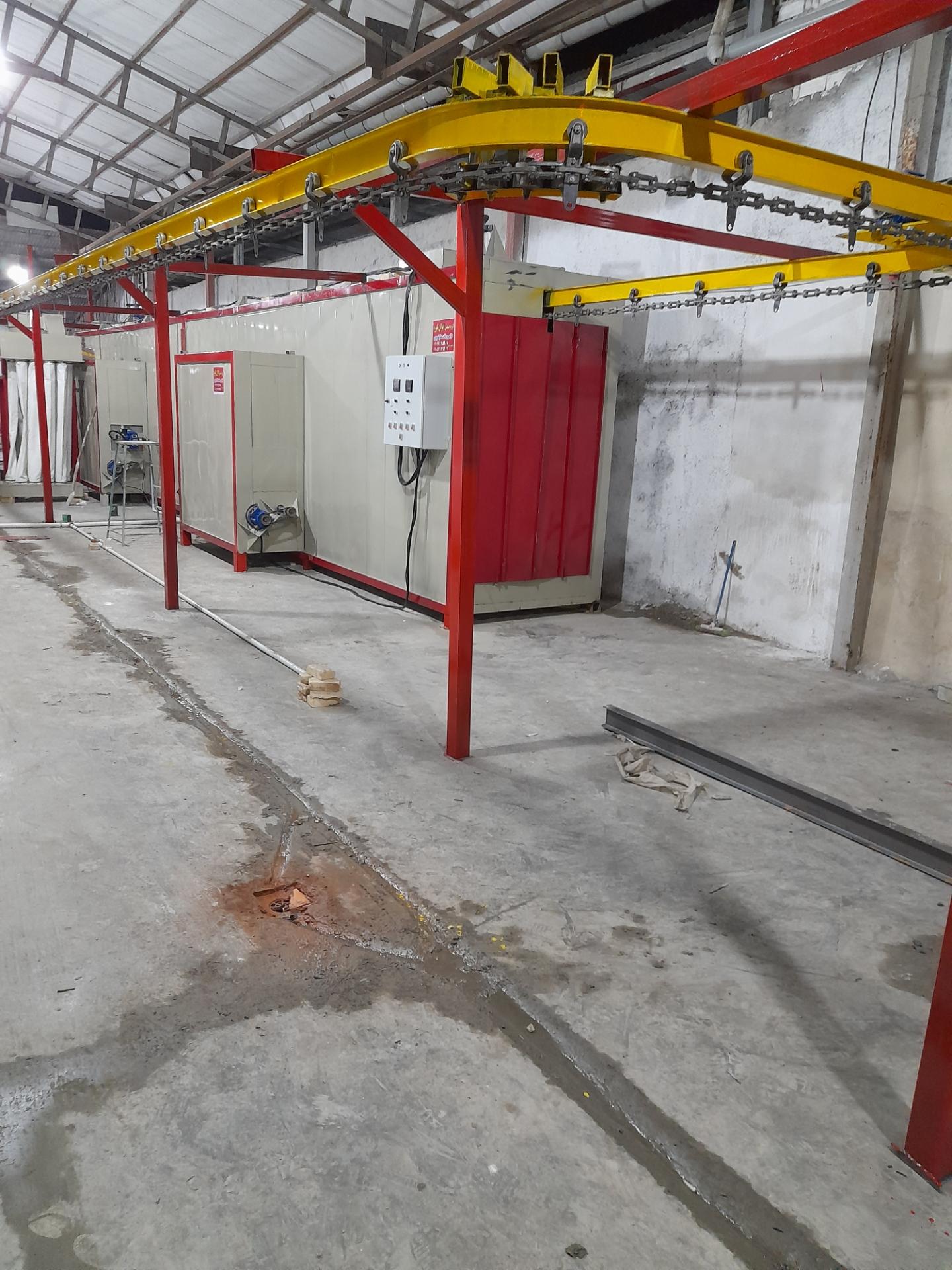 عکس کوره و تجهیزات رنگ پودری