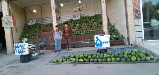 عکس هندوانه فروشی مردی